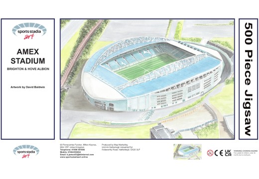 Amex Stadium Fine Art Jigsaw Puzzle - Brighton & Hove Albion FC